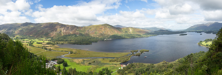 Image showing Derwent Water from viewpoint