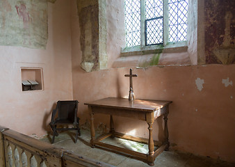 Image showing Interior of St Oswald parish church Widford