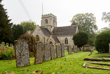 Image showing Minster Lovell in Cotswold district of England