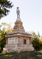 Image showing Confederate cemetery in Fredericksburg VA