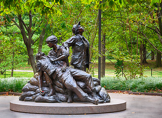 Image showing Women's Vietnam memorial in Washington