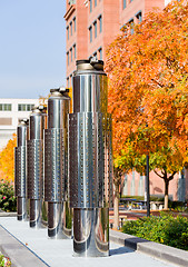 Image showing Stainless steel exhaust pipes at DoT Washington