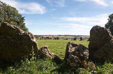 Image showing Rollright Stones stone circle in Cotswolds