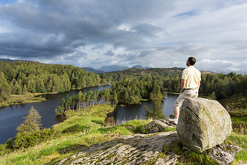 Image showing View over Tarn Hows in English Lake District