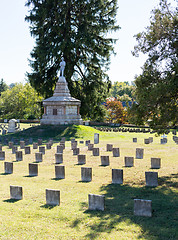 Image showing Confederate cemetery in Fredericksburg VA