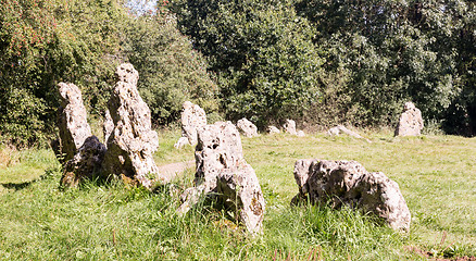 Image showing Rollright Stones stone circle in Cotswolds