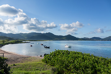 Image showing Baie de L'Embouchure boats in water