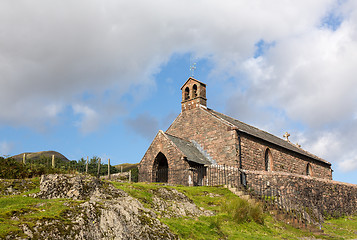 Image showing Old stone church in Buttermere Village