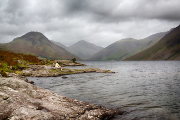 Image showing Wast water in english lake district