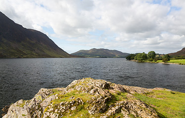 Image showing View over Crummock Water in Lake District