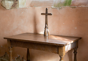 Image showing Interior of St Oswald parish church Widford