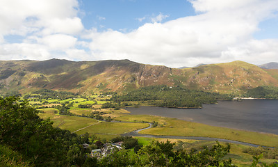 Image showing Derwent Water from viewpoint