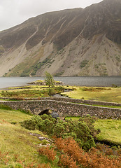 Image showing Stone bridge over river by Wastwater