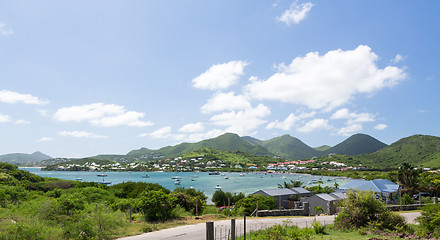 Image showing View over Cul de Sac on St Martin