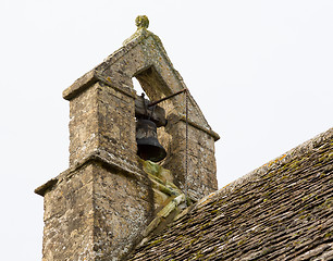 Image showing Exterior of St Oswald parish church Widford