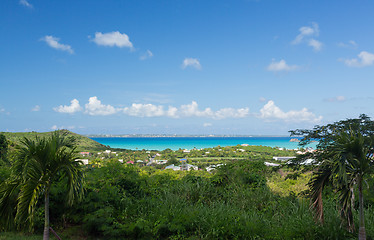 Image showing Overlook of Grand Case St Martin