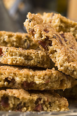 Image showing Freshly baked cranberry cookies