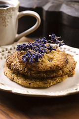 Image showing Handmade lavender cookies