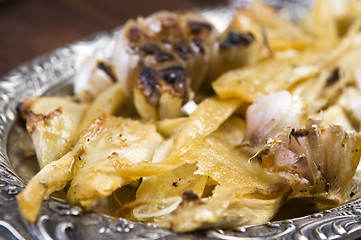 Image showing Grilled parsley and garlic in honey sauce 