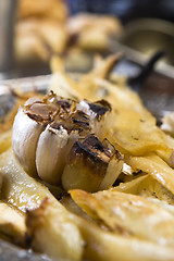 Image showing Grilled parsley and garlic in honey sauce 