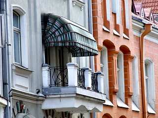 Image showing Tallinn architecture - old balcony