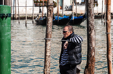 Image showing Profile of a Gondolier