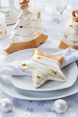 Image showing Festive table for Christmas