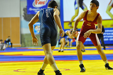 Image showing Competitions on Greco-Roman wrestling