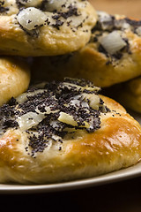 Image showing Cebularze - traditional polish cake with onion and poppy seed