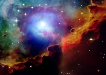 Image showing galaxy in a free space