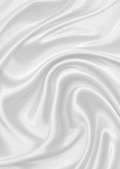 Image showing Smooth elegant white silk