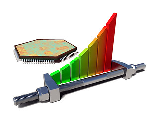 Image showing Chip and chart