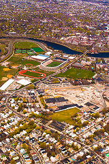 Image showing Harvard Stadium aerial