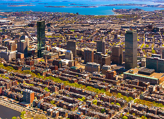 Image showing Boston Back Bay aerial