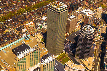 Image showing Boston Back Bay aerial