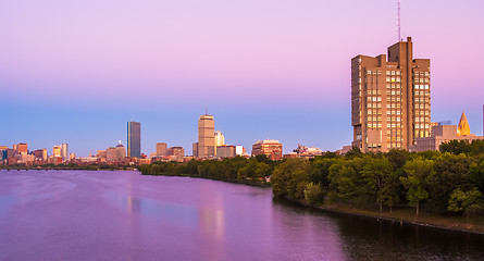 Image showing View of Boston, Cambridge, and the Charles River