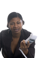 Image showing woman on telephone