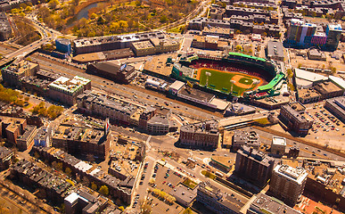 Image showing Fenway Park aerial