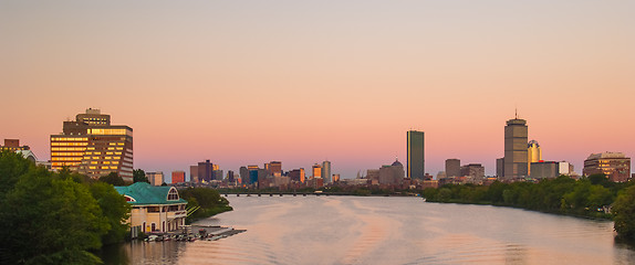 Image showing View of Boston, Cambridge, and the Charles River