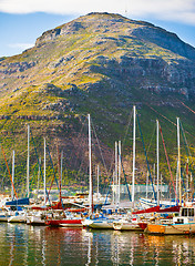 Image showing Sailboats at Hout Bay Marina