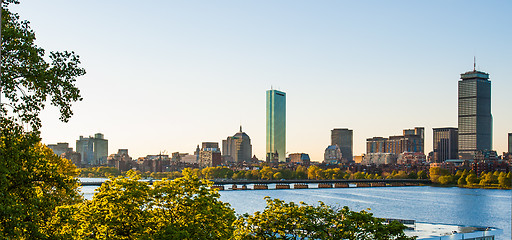 Image showing Back Bay and Charles River Afternoon