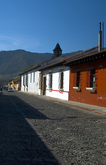 Image showing cobble stone street antigua guatemala