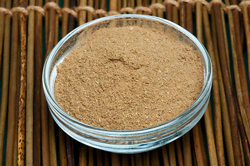 Image showing Cinnamon in a bowl