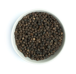 Image showing Bowl with black pepper