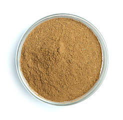 Image showing Powdered cinnamon in bowl
