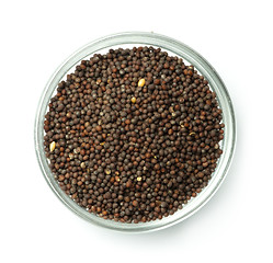 Image showing Black mustard in a bowl