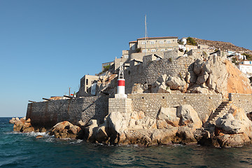 Image showing Hydra harbour defences