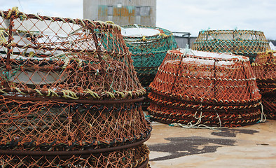 Image showing Fishing nets