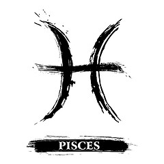 Image showing Pisces symbol