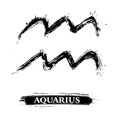 Image showing Aquarius symbol